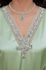 SATIN STRAIGHT SET - LIGHT GREEN - Image 4