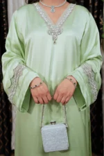 SATIN STRAIGHT SET - LIGHT GREEN - Image 5