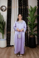 SATIN FLAPPER SET - LILAC - Image 10