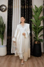 SATIN STRAIGHT SET - OFF WHITE - Image 4