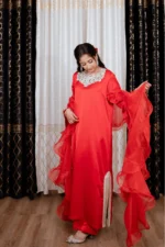 SATIN FLAPPER SET - FRESH RED - Image 9