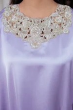 SATIN FLAPPER SET - LILAC - Image 9