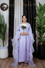 SATIN FLAPPER SET - LILAC