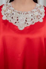 SATIN FLAPPER SET - FRESH RED - Image 7