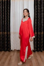 SATIN FLAPPER SET - FRESH RED - Image 5