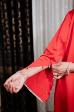 SATIN FLAPPER SET - FRESH RED - Image 2