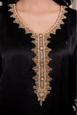 SATIN FARSHI SET - BLACK - Image 5