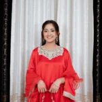 SATIN FLAPPER SET - FRESH RED