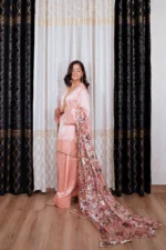 SATIN FARSHI SET - PEACH - Image 7