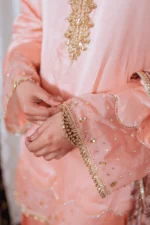 SATIN FARSHI SET - PEACH - Image 4