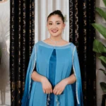 OMBRE CHIFFON GOWN - BLUE