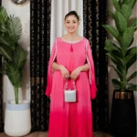 OMBRE CHIFFON GOWN - PINK