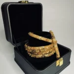 GOLD LUXE TRICOLOR BANGLE