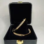 GOLD ORNATE TRICOLOR BANGLE