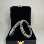 RHODIUM SILVER WHITE BANGLE