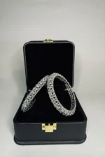 RHODIUM SILVER WHITE BANGLE