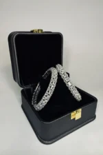 RHODIUM SILVER WHITE BANGLE - Image 2