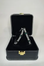 RHODIUM GREEN TRICOLOR BANGLE