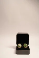 NOOR EARRING SET - EMERALD GREEN - Image 2