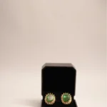 NOOR EARRING SET - EMERALD GREEN