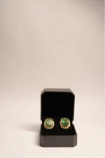 NOOR EARRING SET - EMERALD GREEN